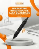 Fone de Ouvido Cabo Tipo C, Fone Com Entrada USB-C, Fone de Ouvido com Fio USB-C In-Ear com Microfone e Controle de Volume para Notebook, Computador e Celular, Ideal para Trabalho e Reuniões - Imagem 3