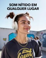 soundcore Q11i da Anker Fone De Ouvido Bluetooth 5.3, Fone Gamer, Headphone Bluetooth Over-Ear, Graves Profundos, 60H Autonomia, Hi-Res Áudio, Almofadas Removíveis, Conexão Multiponto, Branco - Imagem 2