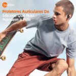 Basike Fone de Ouvido Sem Fio Esportivo BLuetooth 5.3 TWS，Tela LED Dupla, 3 Tamanhos Tampões Ouvido Intercambiáveis, Suporta chamadas de voz, adequadas para Android e IOS (Preto) - Imagem 7