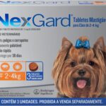 NexGard Antipulgas e Carrapatos para Cães de 2 a 4kg - 3 tabletes