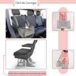 Bolsa de Transporte para Pets, Tamanho Médio 40x25x25cm, para Cães e Gatos até 8kg, Dobrável, Ventilada, Impermeável - Imagem 5