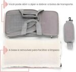 Bolsa de Transporte para Pets, Tamanho Médio 40x25x25cm, para Cães e Gatos até 8kg, Dobrável, Ventilada, Impermeável - Imagem 6
