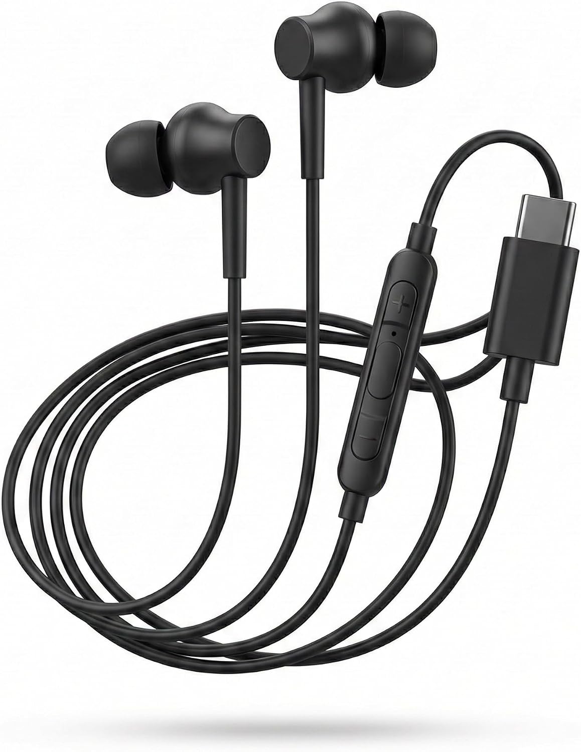 71tPbnWcUyL._AC_SL1500_.jpg Fone de Ouvido Cabo Tipo C, Fone Com Entrada USB-C, Fone de Ouvido com Fio USB-C In-Ear com Microfone e Controle de Volume para Notebook, Computador e Celular, Ideal para Trabalho e Reuniões - Imagem 1
