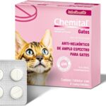 Vermífugo Chemital para Gatos 4 Comprimidos