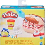 Play-Doh, Massinha de Modelar Infantil, Brincando de Dentista - Conjunto de Brinquedo com Acessórios e 2 Potes - A partir de 3 Anos