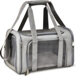 Bolsa de Transporte para Pets, Tamanho Médio 40x25x25cm, para Cães e Gatos até 8kg, Dobrável, Ventilada, Impermeável
