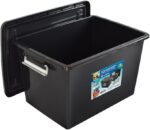 Arqplast - Organizadora 56L Com Tampa Preta Trava Prata Arqplast 25793 - Imagem 2