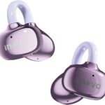 INAVA Versão Aprimorada Fone de Ouvido com Clipe. Ajuste Confortável, Som Claro, 50h, Bluetooth 6.1. para Mulheres, Crianças, Orelhas Pequenas, Esportes e quem usa Óculos (Roxo)